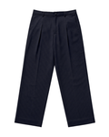 Kimono Suit Trousers - Pinstriped Navy Wool & Cashemre