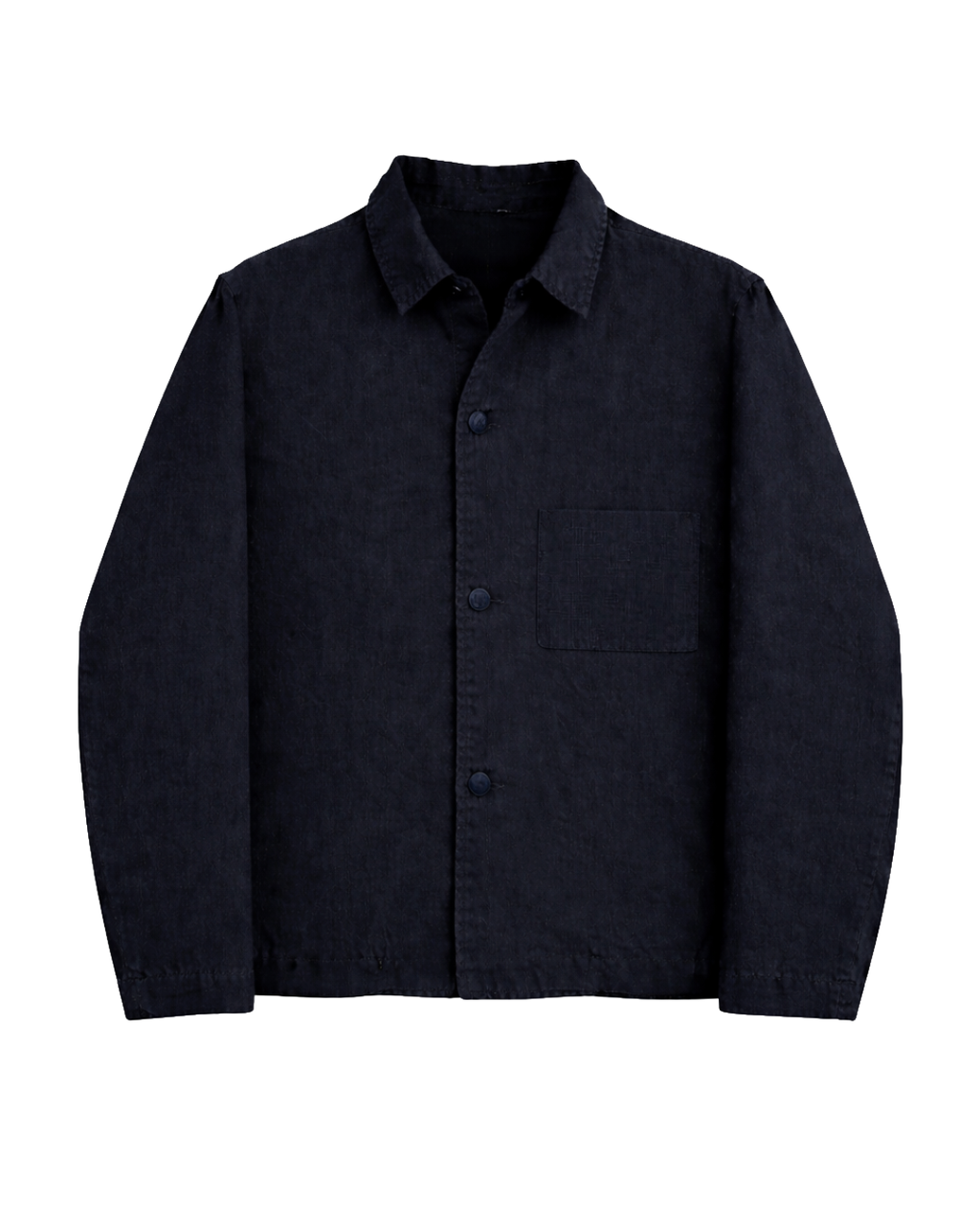 Jacket Shirt Navy Linen