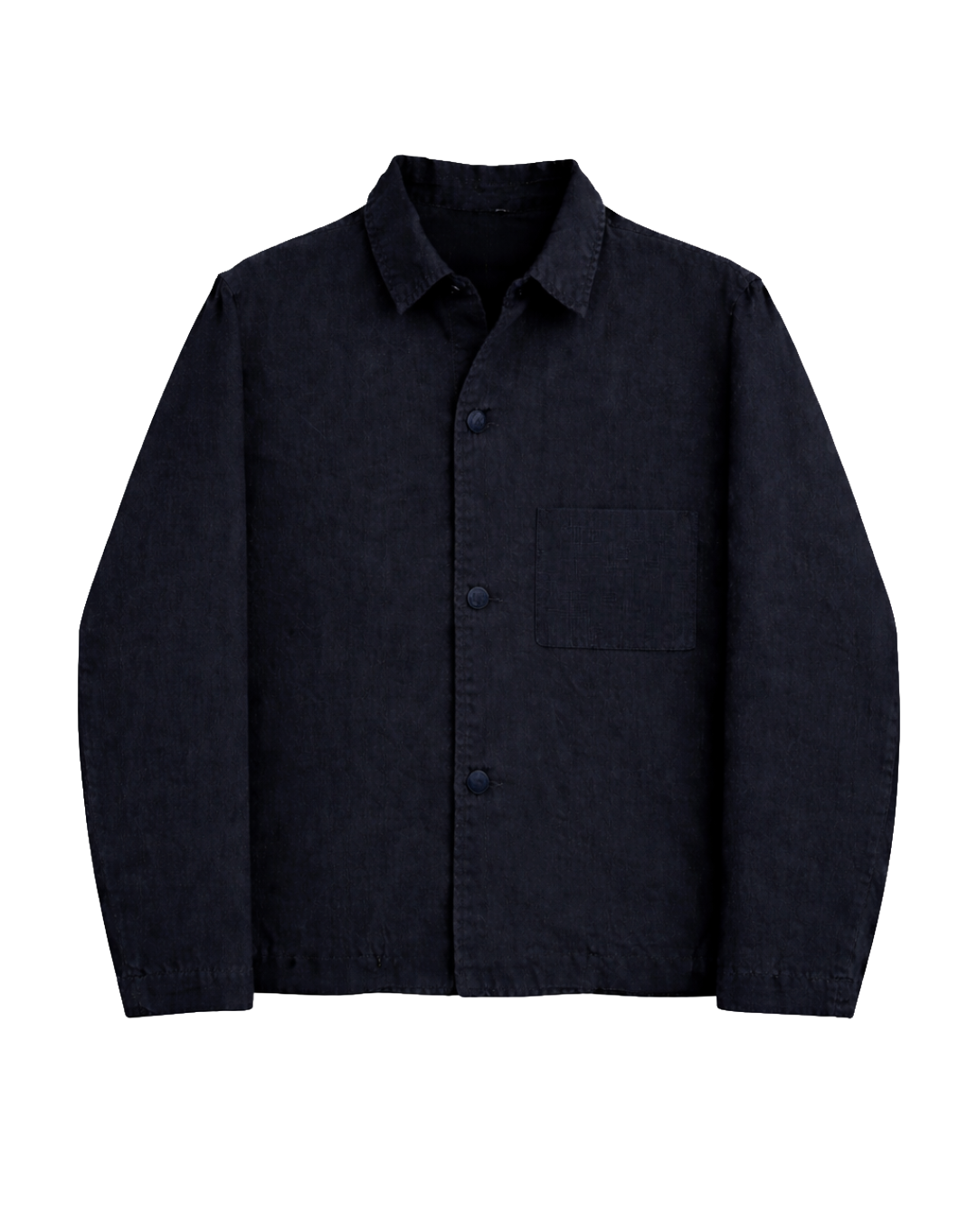 Jacket Shirt Navy Linen