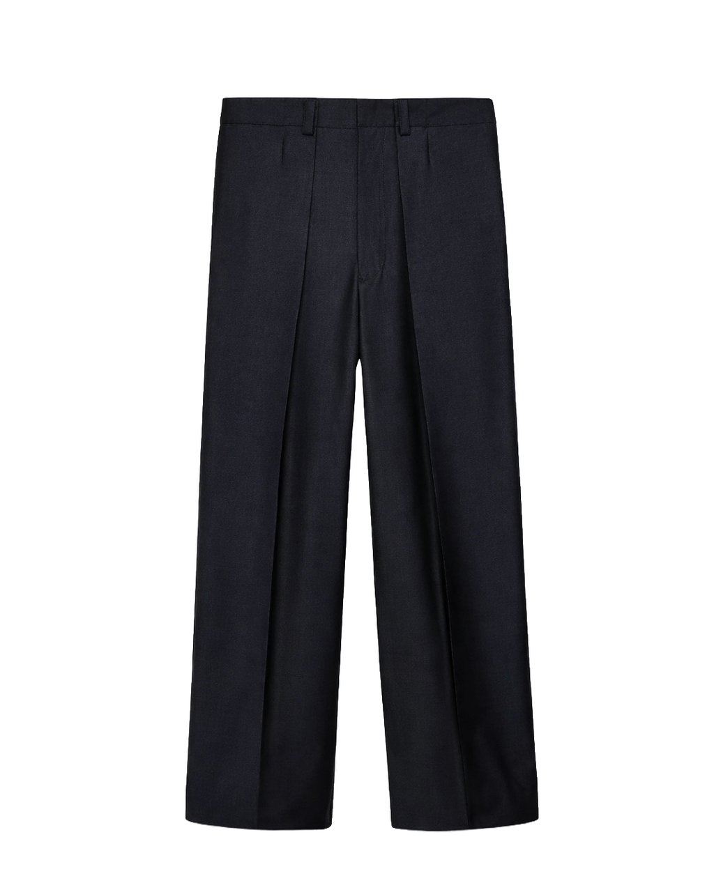 Fold Trousers - Navy Cotton