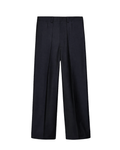 Fold Trousers - Navy Cotton