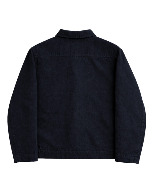 Jacket Shirt Navy Linen