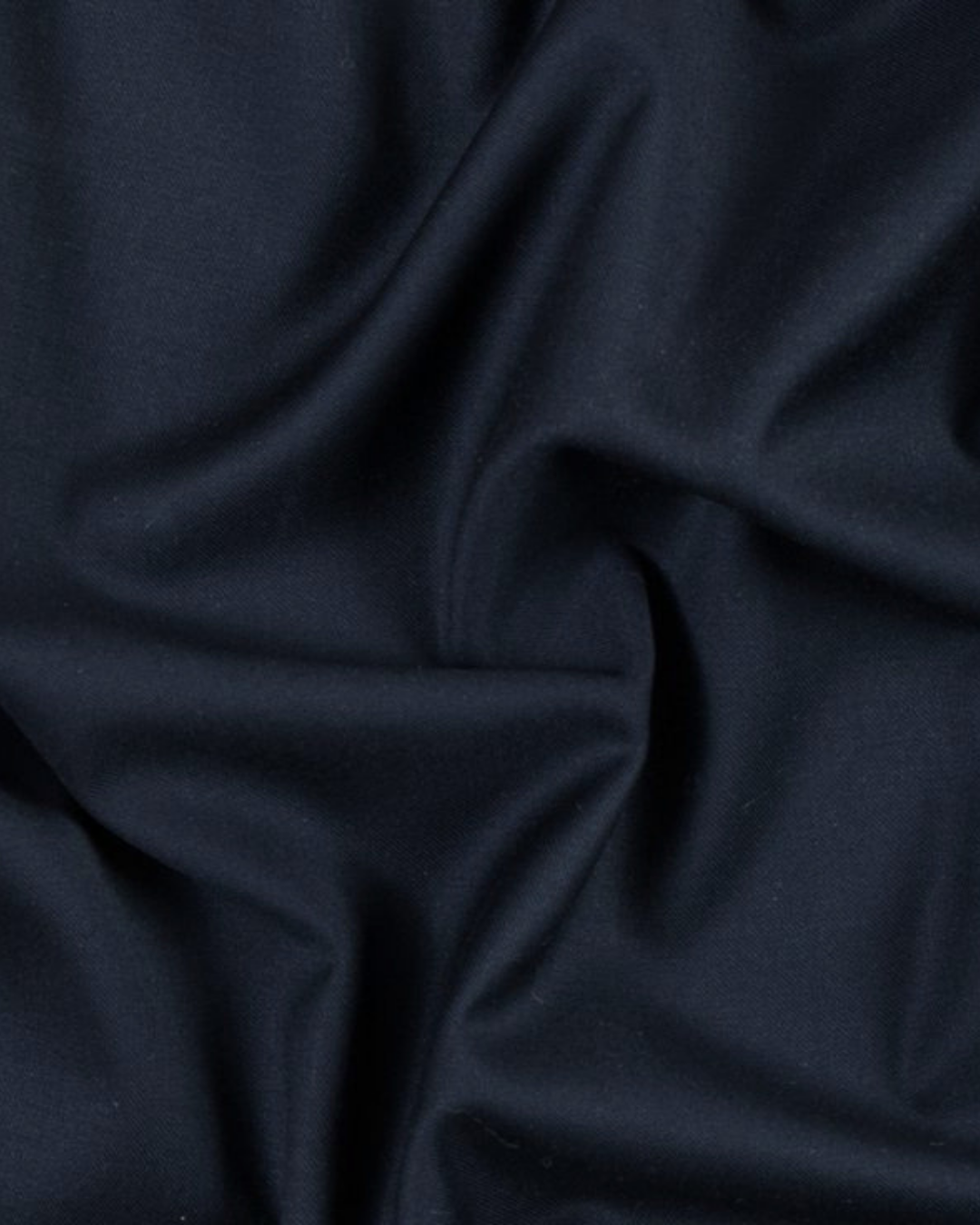 Fold Trousers - Navy Cotton