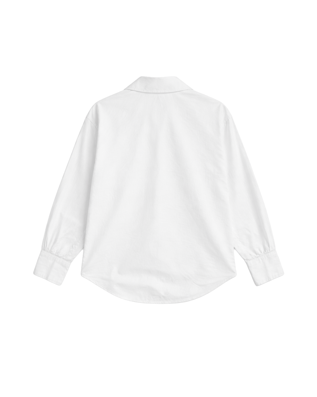 V-neck Shirt - White Cotton