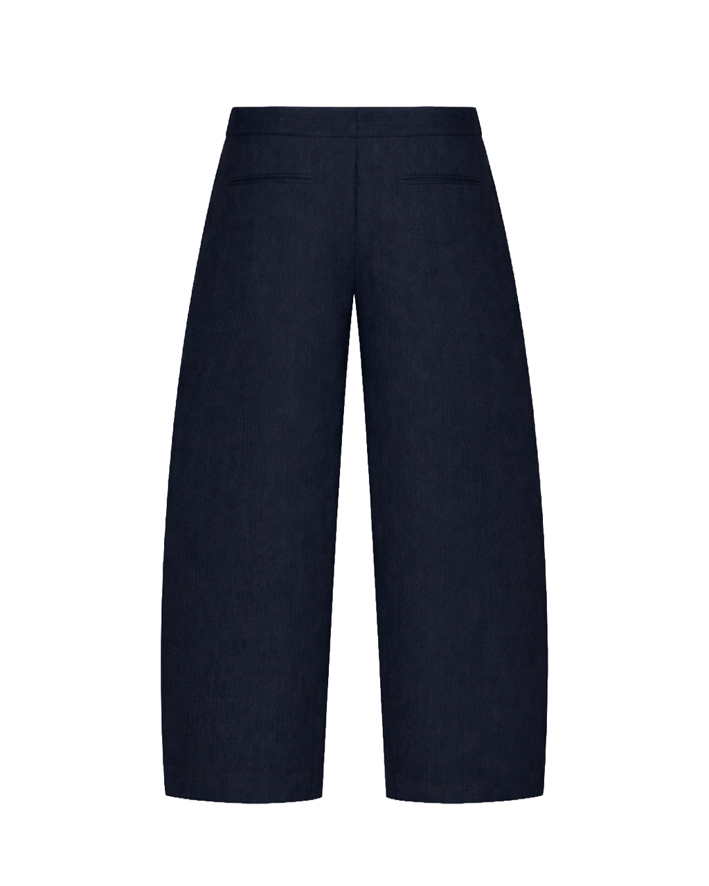 Wrap Trousers Navy Linen