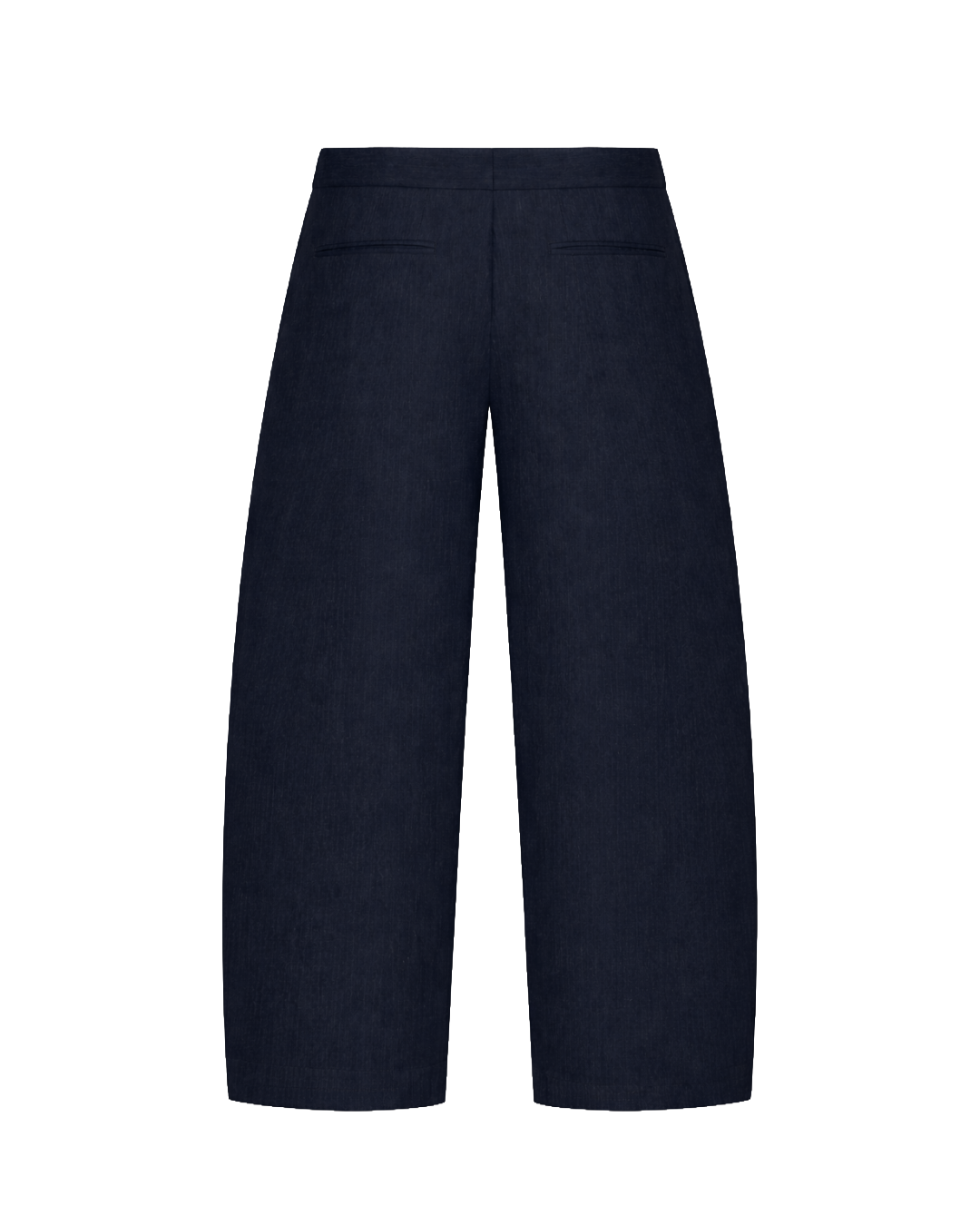 Wrap Trousers Navy Linen