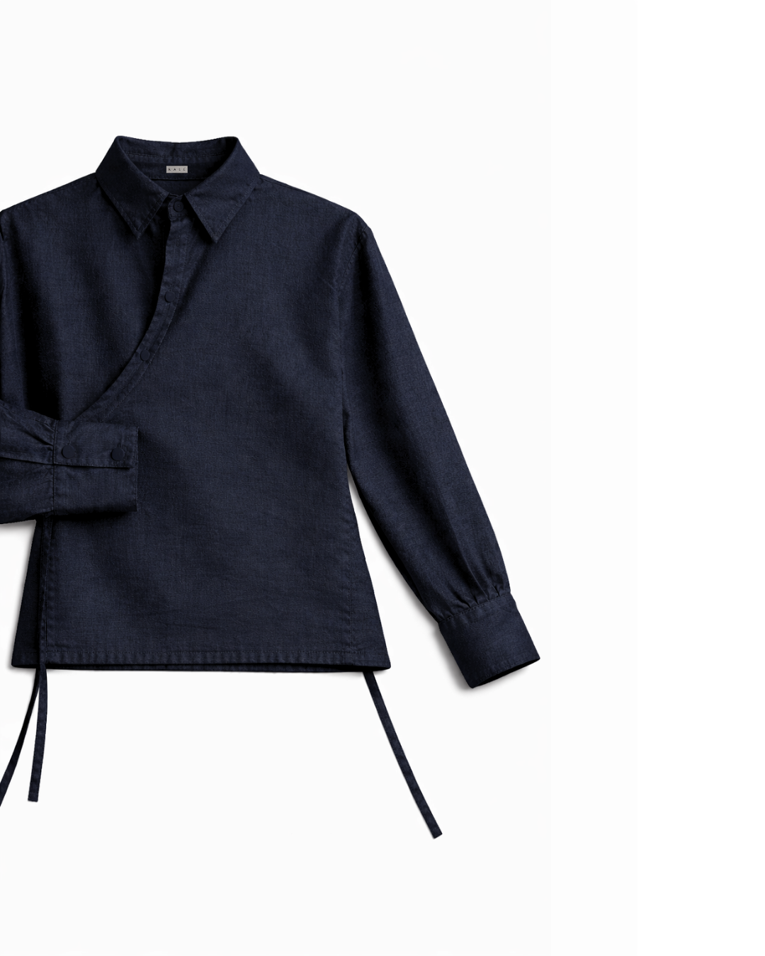 Kimono Shirt - Navy Linen