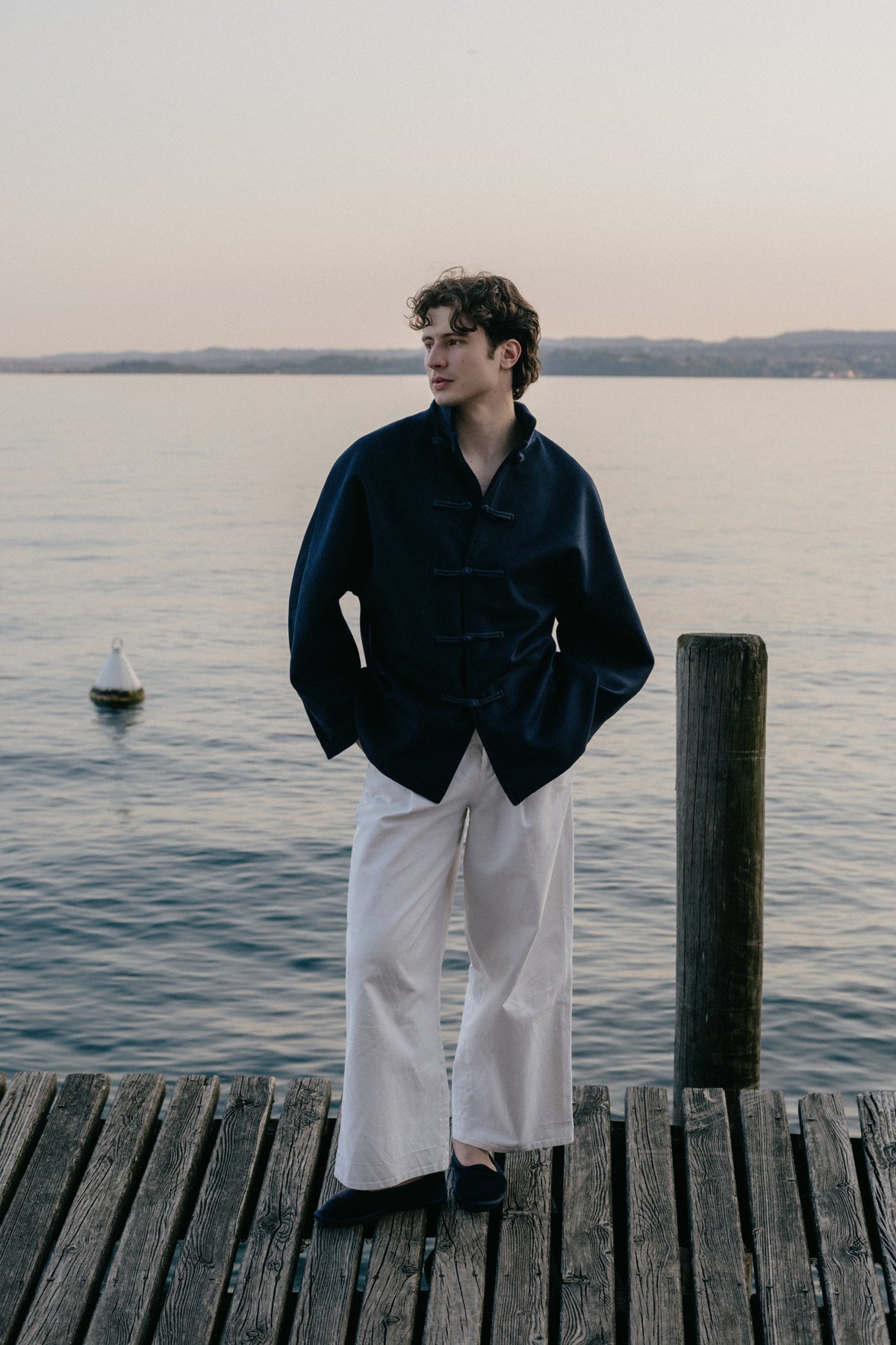 Knots Jacket - Navy Wool