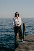 Tie Shirt - White Cotton