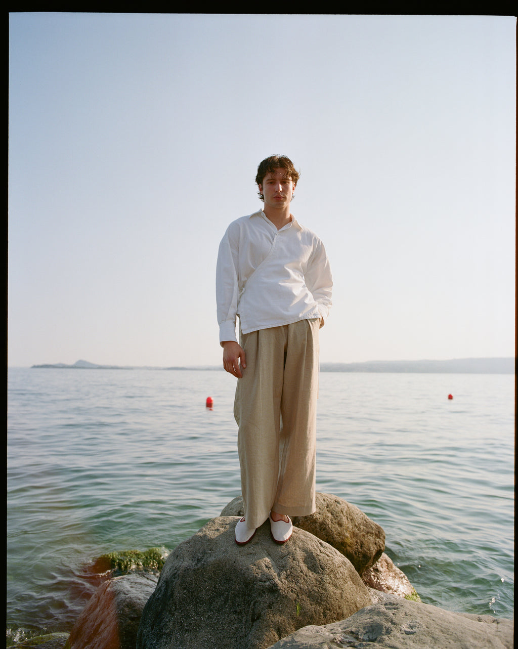 Kimono Shirt - White Cotton