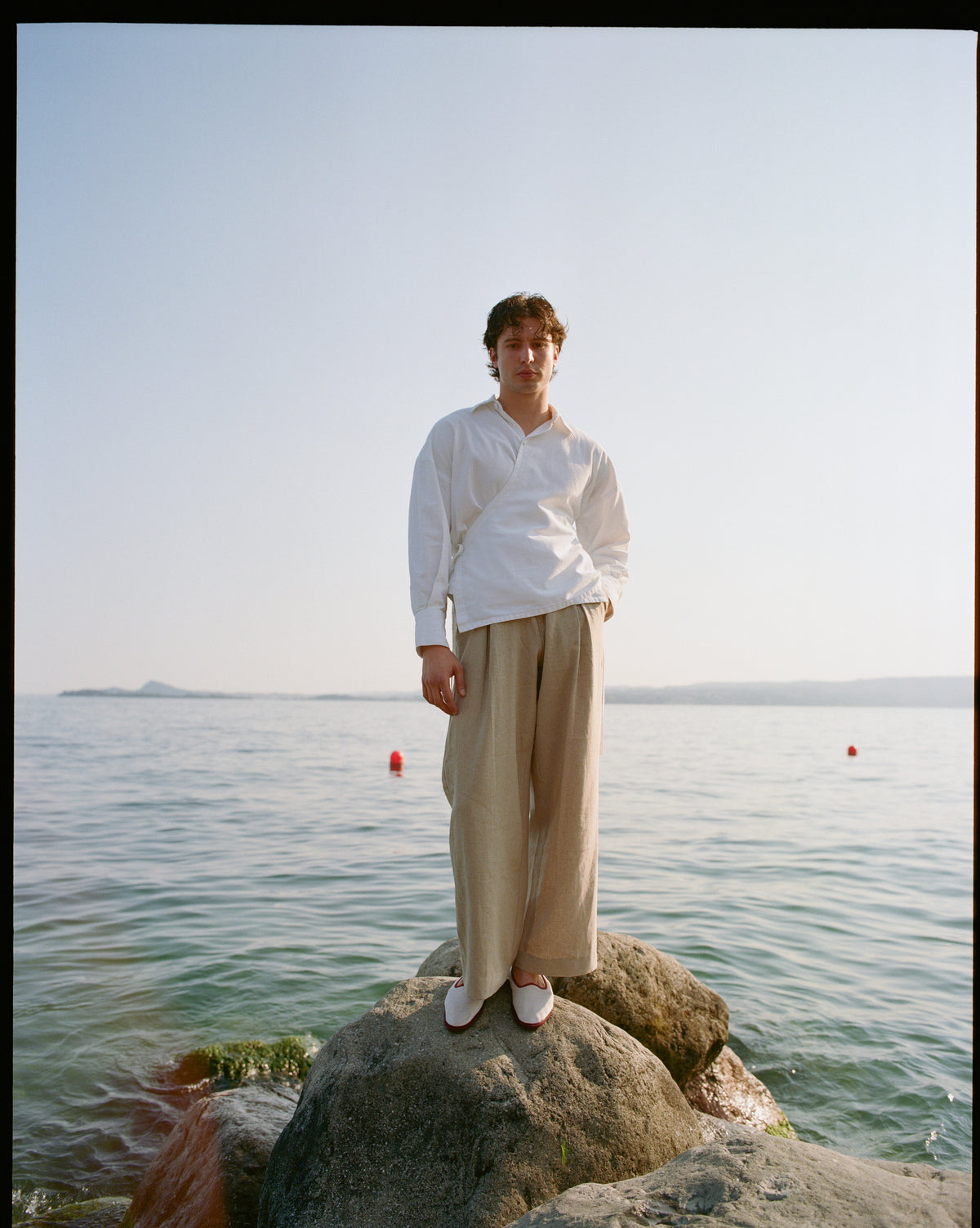 Kimono Shirt - White Cotton